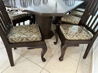  5 Wooden dinning set with 10 chairs