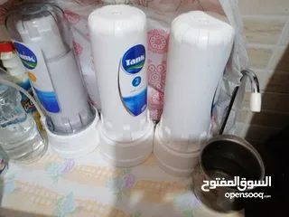  2 فلتر ماء 3 مراحل بحاله جيده جدا  تنك استعمال خفيف