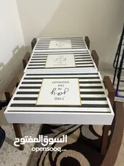  3 طاولات  ضيافة سيرفيس خشب لغرفة الجلوس لتوفير المساحة