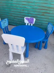  2 طاولة اطفال و كراسي ايكيا