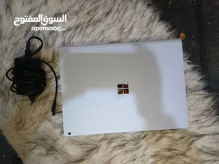  9 Microsoft Surface book 3 15", 16GB Ram, 256GB NVMe, NVIDIA 1660Ti, 4K UHD Touch   حالة الجديد ومكفول