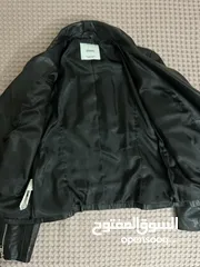  4 Leather biker jacket Mango