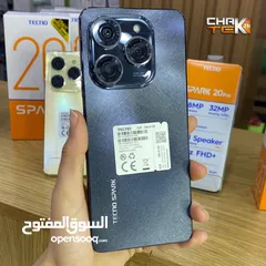  8 جهاز جديد Spark 20 pro رام 16 و 21 جيجا 256 مكفول سنة متوفر توصيل