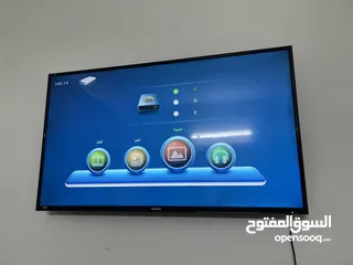  3 شاشة تلفزيون استعمال بسيط جداً موجودة ب عمان