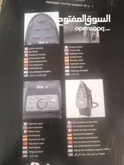  2 مكوا بخار من نوعيه ARIETE نضيف مش مستعمل جديد 2400W بوخذ لتر ماء اللون اسود وزهري