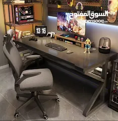  2 طاولة جيمينغ احترافية بتصميم عصري ومتين تصميم معدني قوي وثابت لتحمل الوزن والاستخدام المكثف
