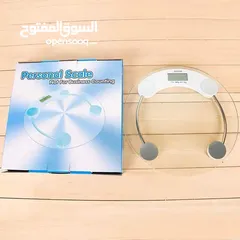  8 ميزان الجسم الالكتروني الاصلي الثقيل الميزان المطور الزجاجي وزن الجسم  180 كيلو
