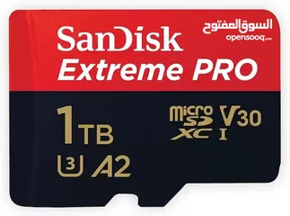  2 SanDisk Extreme PRO microSDXC UHS-I Memory Card 1 TB رام ساندسك 1 تيرا بايتس السعر 220 الف