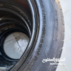  2 طقم كفرات مقاس 245/65/17 مستعمل