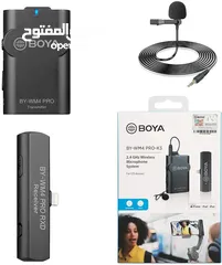  2 Boya Wireless By-WM4pro k3 مايكرفون ويرلس من بويا 