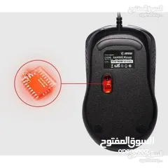  3 ماوس ام اس اي سلكي اصلي MSI INTERCEPTOR DS86 USB WIRED MOUSE