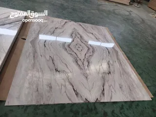  2 اللواح UV بديل الرخام 1.22*2.80 نخب اول قابل للطي تخب اول ضد الخدش و العفن و الرطوبة سهل التركيب
