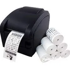  5 ليبل ورقي CASH 57*50 REGISTER THERMAL LABELلجميع الطابعات الحرارية وكل المقاسات