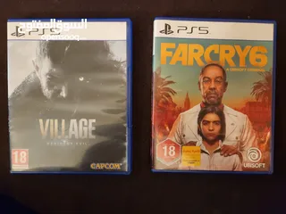  1 farcry 6 + resident evil village ps5 cd