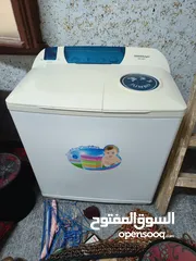  2 غساله حاله وكاله شغاله 100% 20 كيلو
