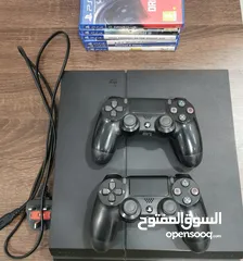  1 جهاز PS4 SLIM سعة 500 جيجابايت (هارديسك النوع السريع SSD )