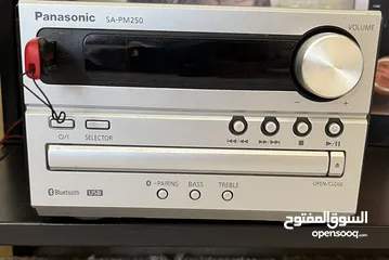  2 ستيريو بانسونك ، مع ريموت تحكم عن بعد ومدعم بلوتوث . شبه وكالة  صناعة ماليزيه
