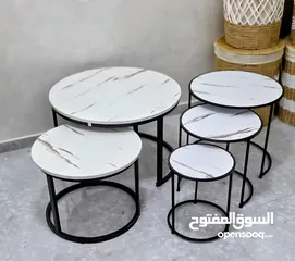  6 طاولات مودرن متداخلة بتصاميم فاخرة وعملية اختيار مثالي لديكور عصري ومساحة أنيقة!