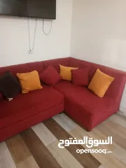  2 طقم كنب كورنر لون خمري للبيع