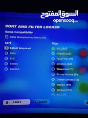  1 حساب فورت 70+ سكن  اكسات 100+