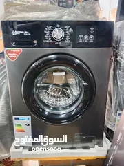  7 غسالة ناشونال حجم 8 كيلو لون سلفر مميز كفالة 3 سنوات 16 برنامج