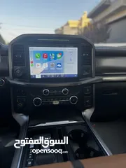  13 ford f150 platinum 2022 hybrid 3500 cc powerboost  بلاتينيوم لون كحلي و داخلية مميزة لون كاميل