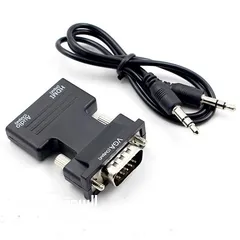  4 Converter  HDMI to VGA with Audio محول مع صوت