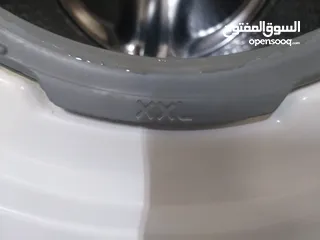  6 غساله الكترولكس إيطالي 9كيلو 1600 دوره انفيرتر حوض XXL لون ابيض على سلفر