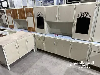  2 كاونتر مترين مع ملحق مترين وسنك مرمر قياس مترو20