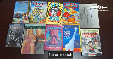  8 books and stories for kids, some colouring books