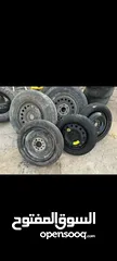  1 جنطات 16 وجنطات وسبيرات مشكله