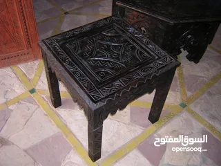  1 carved wood coffee table