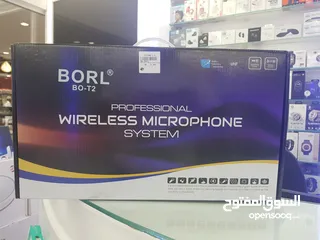  2 Borl B0-T2 Professional Wireless Microphone System  نظام ميكروفون لاسلكي احترافي من Borl B0-T2