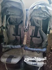  3 عرباي توأم مستعمله شغاله 100٪