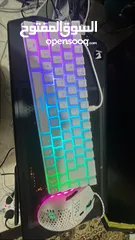  1 كيبورد وماوس قيمنق للبيع