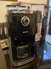  2 ماكينة قهوة فلبس مع مطحنه جديدة
