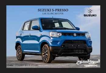  1 SUZUKI S-PRESSO 1.0L GL BSC AGS A/T PTR [Export ONLY] [ST]