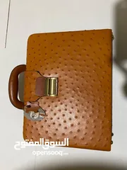  1 ostrich leather
