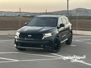  8 كايا سورينتو /2020 فل الفل  فتحة سقف بانوراما  2x4 ///200Hp  ديزل  2200cc  فل الفل مسكر بلاك