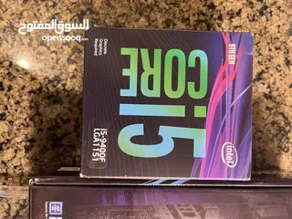  12 قطع كمبيوتر   CPU Core i5 9th Gen + Motherboard ASUS + HyperX Fury 8GB RGB x2