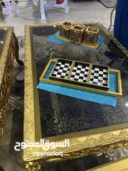  5 كنب حرف L و ست طاولات للبيع بحاله جدا جيدا