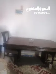  3 طاولة سفره  بدون كراسي كراسي لون بني محروق خفضنا السعر ل 40 دينار