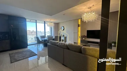  10 في أجمل مناطق عبدون شقة مفروشه للبيع طابق ثامن 133م بسعر مميز / ref 9539