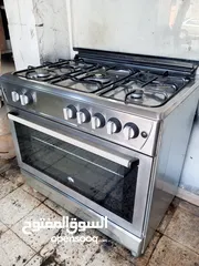  6 فرن غاز خمس عيون  فيري  ستانلس ستي مقاس 90*60