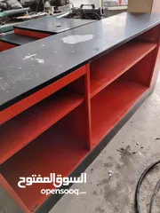  1 كاونتر محل حديد مع ستانلس ستيل