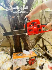  1 منشار حطب يعمل على البنزين منشار بنزين 20 انش   خصوصي لليابس والاخضر   قدرة 3800 واط