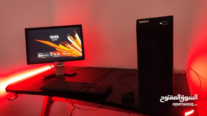  2 Full computer set selling Corei7 with (RGB Gaming Desk.)