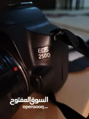  3 كاميرا كانون 250d شبه جديدة استعمال خفيف