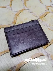  4 محفظة جلدية فاخرة وانيقة Massimo Dutti ماسيمو دوتي قابلة للطي لسحرية مصنوعة من الجلد الأصلي الطبيعي