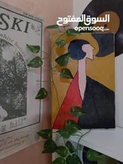  3 لوحة فنية يدوية.  Hand-painted artwork acrylic paint